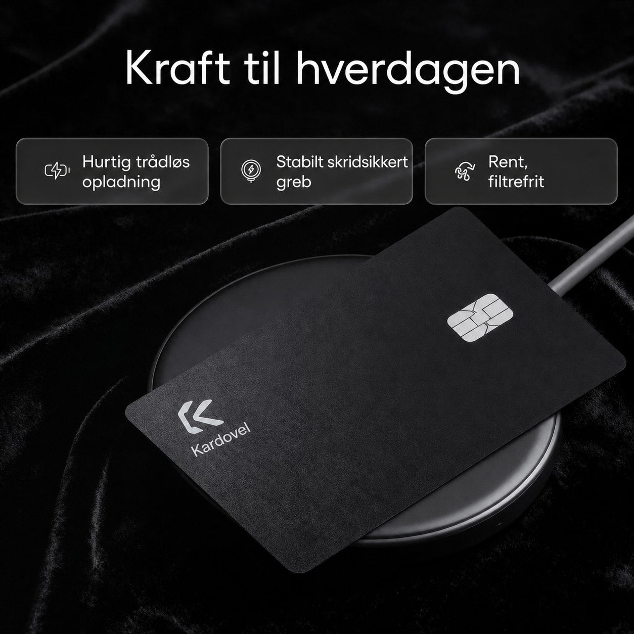 Kardovel trådløs oplader